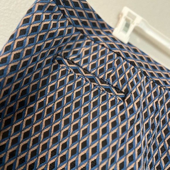 Worthington Geometric Ankle Crop Pants Size 14 Career Office Cigarette Pants - Picture 5 of 10